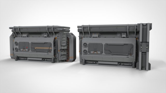 Sci fi modular environment 2 Modelo 3D .c4d .max .obj .3ds .fbx .stl .blend 
