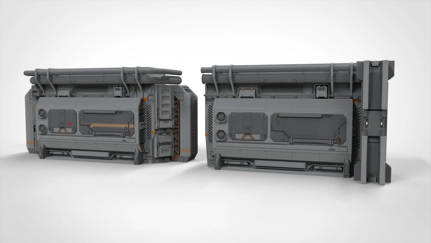 Sci fi modular environment 2 3D Model .c4d .max .obj .3ds .fbx .stl .blend 