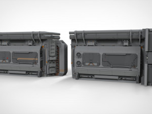 Sci fi modular environment 2 3D मॉडल