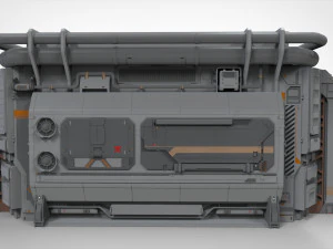 Sci fi modular environment 2 3D Model