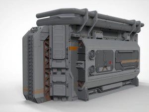 Sci fi modular environment 2 3D Model