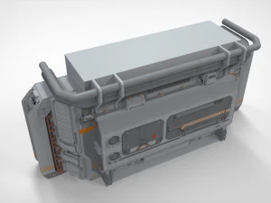 Sci fi modular environment 2 3D Model
