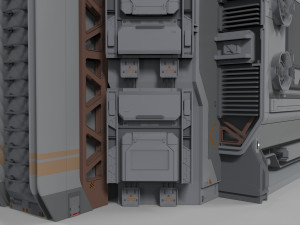 Sci fi modular environment 2 Modelo 3D