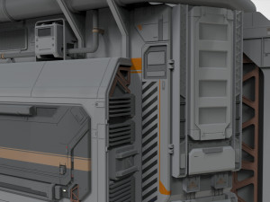 Sci fi modular environment 2 Modelo 3D