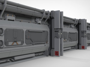 Sci fi modular environment 2 Modelo 3D