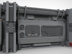Sci fi modular environment 2 Modelo 3D