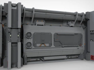 Sci fi modular environment 2 3D Model