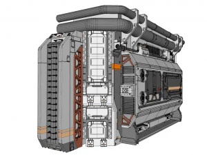 Sci fi modular environment 2 3D Model