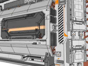 Sci fi modular environment 2 3D Model