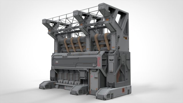 Sci fi modular environment 3 3D Model .c4d .max .obj .3ds .fbx .stl .blend 