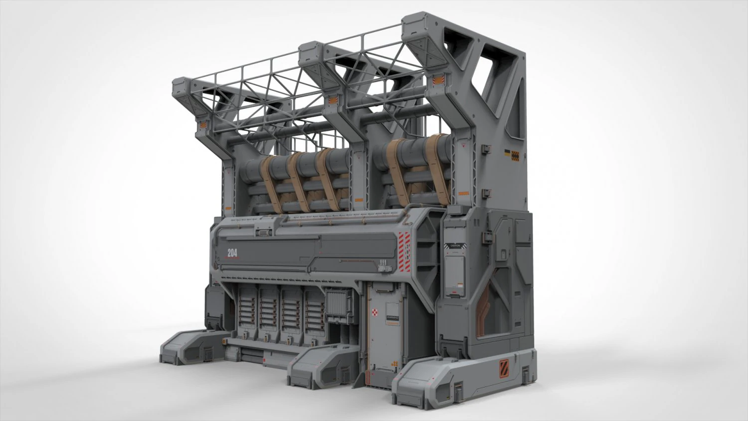 Sci fi modular environment 3 3D Model .c4d .max .obj .3ds .fbx .stl .blend 