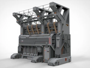 Sci fi modular environment 3 3D Model