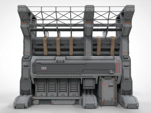 Sci fi modular environment 3 3D Model