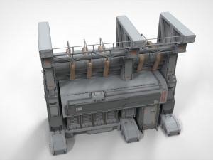 Sci fi modular environment 3 3D Model