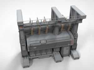Sci fi modular environment 3 3D Model