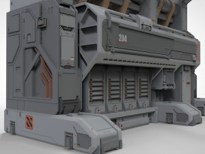 Sci fi modular environment 3 3D Model