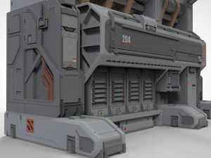 Sci fi modular environment 3 3D Model