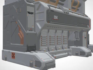 Sci fi modular environment 3 3D Model