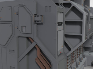 Sci fi modular environment 3 3D Model