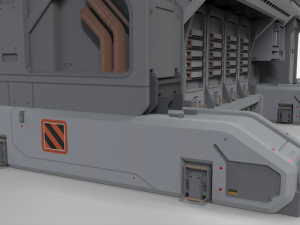 Sci fi modular environment 3 3D Model