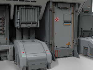 Sci fi modular environment 3 3D Model