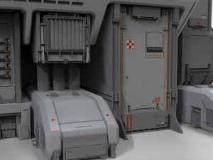 Sci fi modular environment 3 3D Model
