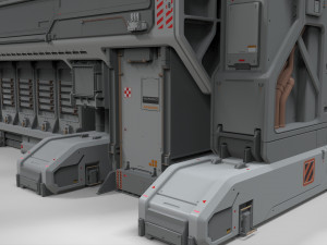 Sci fi modular environment 3 3D Model