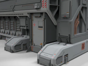 Sci fi modular environment 3 3D Model