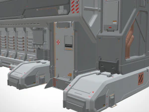 Sci fi modular environment 3 3D Model