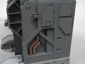 Sci fi modular environment 3 3D Model