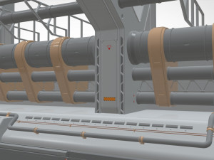 Sci fi modular environment 3 3D Model