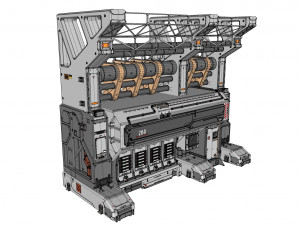 Sci fi modular environment 3 3D Model