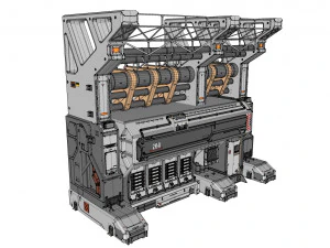 Sci fi modular environment 3 3D Model