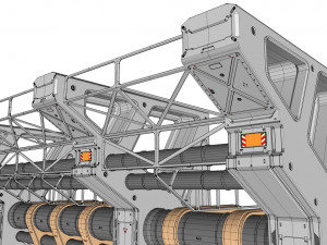 Sci fi modular environment 3 3D Model