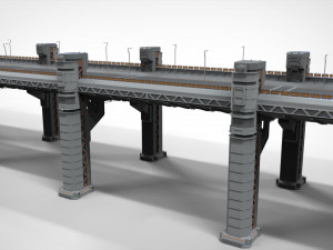 Sci-fi bridge 2 3D Model