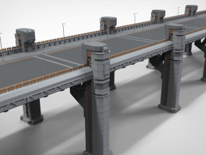Sci-fi bridge 2 3D Model