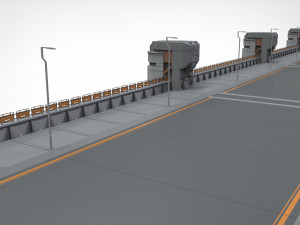 Sci-fi bridge 2 3D Model