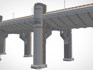 Sci-fi bridge 2 3D Model