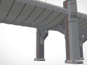 Sci-fi bridge 2 3D Model