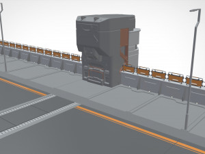 Sci-fi bridge 2 3D Model
