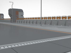 Sci-fi bridge 2 3D Model