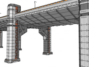 Sci-fi bridge 2 3D Model