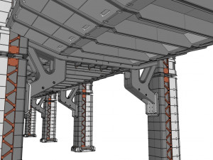 Sci-fi bridge 2 3D Model