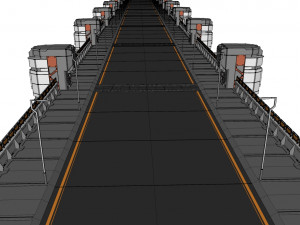 Sci-fi bridge 2 3D Model