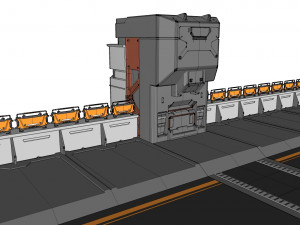 Sci-fi bridge 2 3D Model