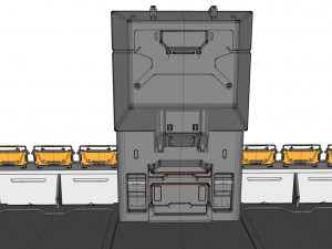 Sci-fi bridge 2 3D Model