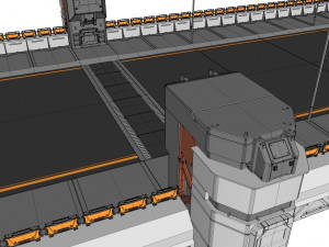 Sci-fi bridge 2 3D Model