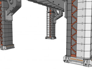 Sci-fi bridge 2 3D Model