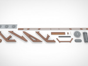 Sci-fi architecture elements collection 16 3D Model