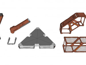 Sci-fi architecture elements collection 16 3D Model
